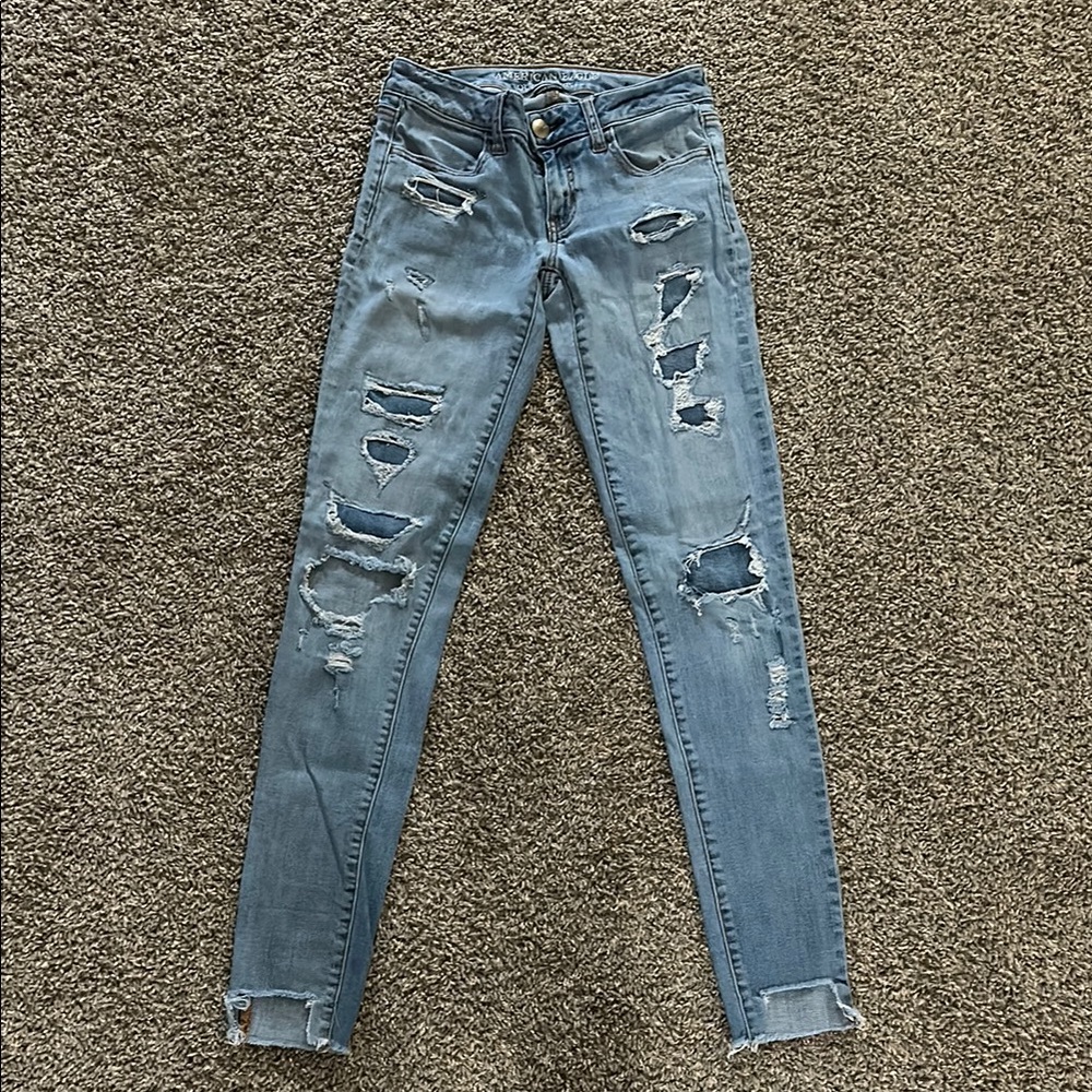 American Eagle Outfitters Blue Skinny Jeans